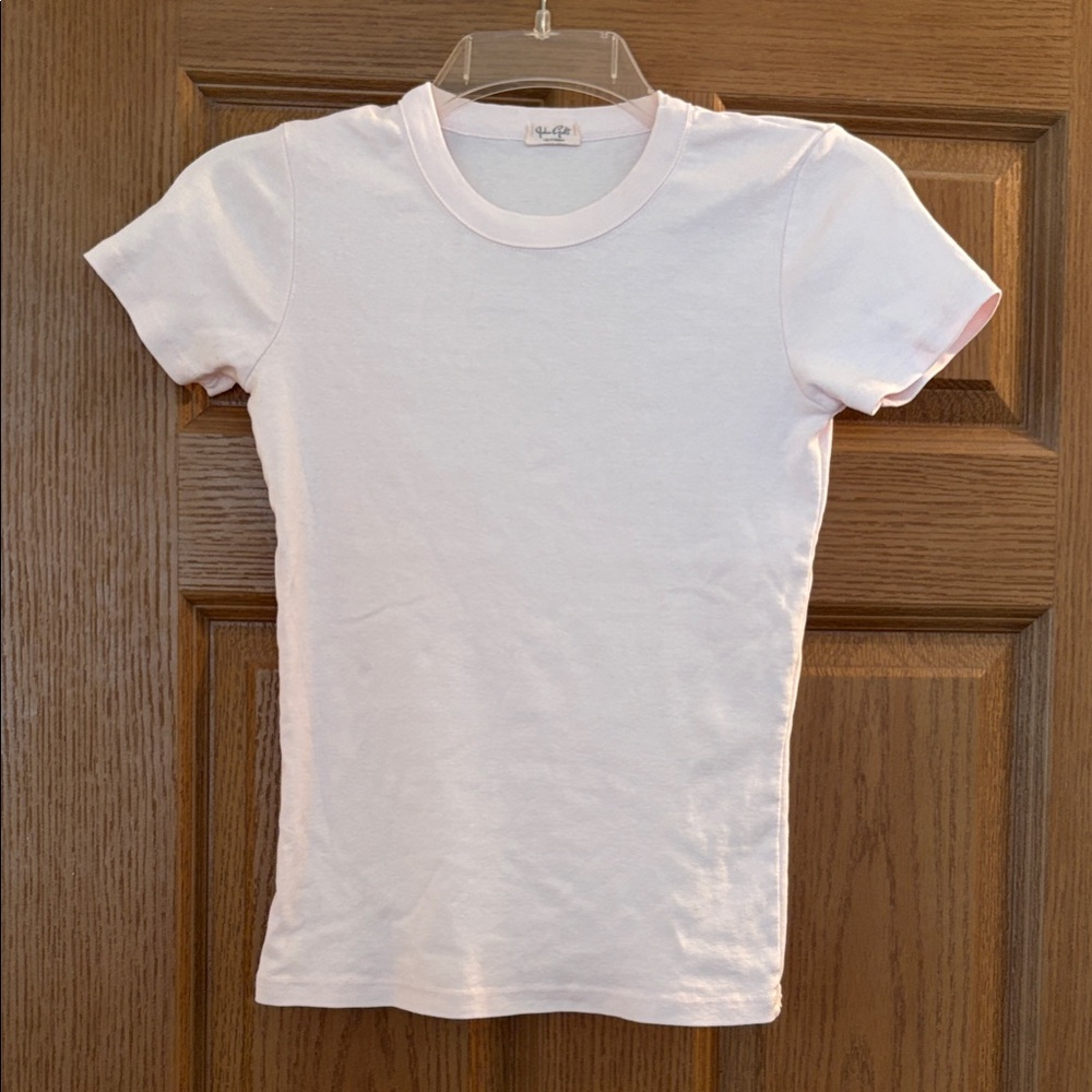 Brandy Melville Soft White Short Sleeve Tee